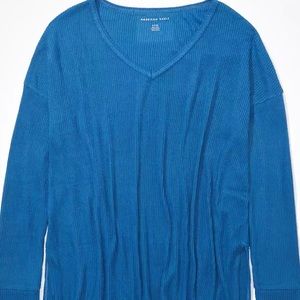 AE Soft & Sexy Plush Long Sleeve V-neck T-shirt
